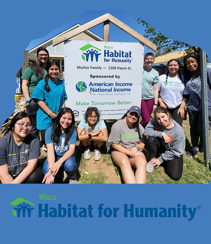 MCC Students working with Habitat for Humanity
